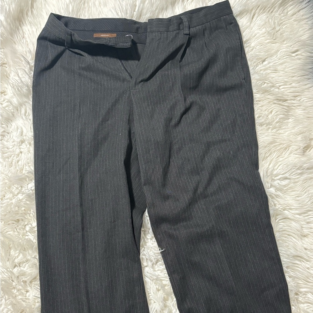 Merona Charcoal Pinstripe Trousers